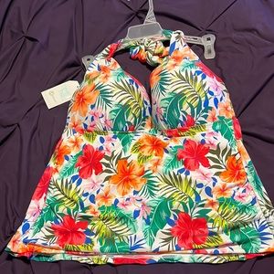 Time and Tru Push-up Tankini